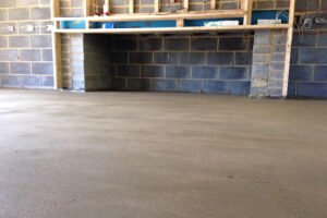 Interior fast drying screed used at a new build in Northamptonshire