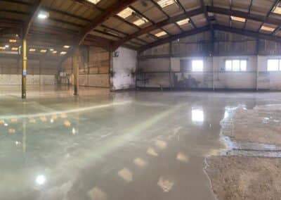 Self smoothing compound installation in progress - finedon, northants