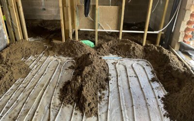 Underfloor Heating Screed – Rugby – 62㎡