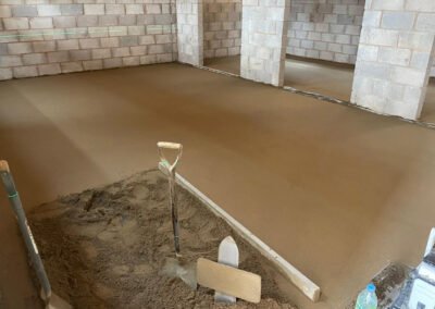 Floor screed installation at a hospital in telford