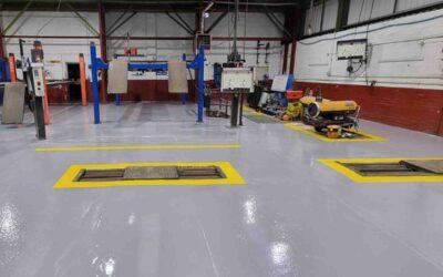 Epoxy resin garage floor – Northampton