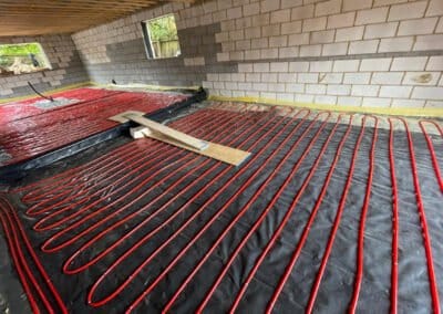 An underfloor heating installation in northamptonshire