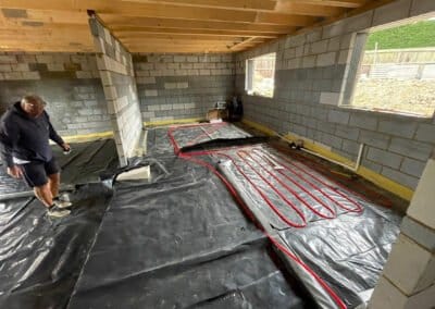 An underfloor heating installation in northamptonshire
