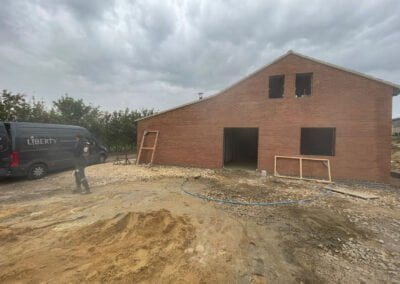 Exterior view of a new extension at wollaston school