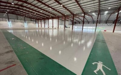 Epoxy resin warehouse flooring, 1400㎡ – Bedford