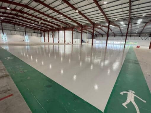 Epoxy resin warehouse flooring, 1400㎡ – Bedford