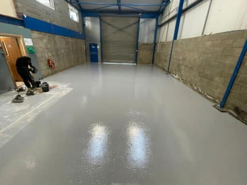 Epoxy resin coating and floor preparation, 100㎡ – Northampton