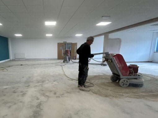 Industrial floor preparation at Brackmills in Northampton 200㎡