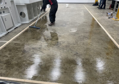 Self levelling compound at a vehicle testing facility – Brackley