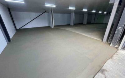 Polymer floor screed at a Halal food cold store in Uxbridge – 280㎡