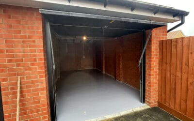 Resin coating – garage floor – Leighton Buzzard
