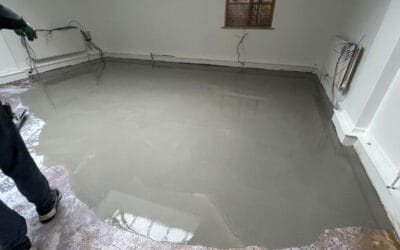 Self-levelling latex screed in Royston, Hertfordshire