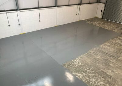 Epoxy resin being installed