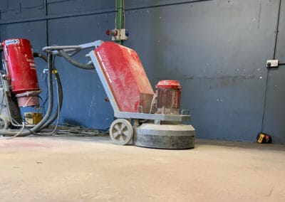 Floor preparation at a workshop in Kettering
