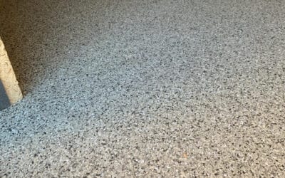 Epoxy resin flake garage floor – Melton Mowbray