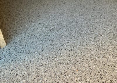Epoxy resin flake garage floor – Melton Mowbray