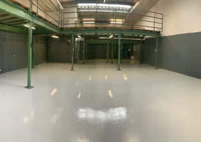 Epoxy resin high build coating, Industrial unit in Kettering – 200㎡