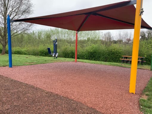 Wet pour rubber mulch – Moulton Primary School, Northampton – 100㎡