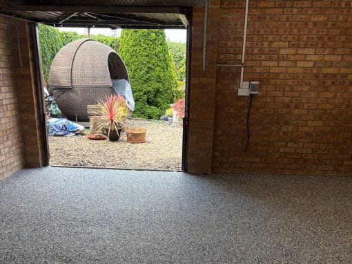 Epoxy flake – Double garage – Towcester