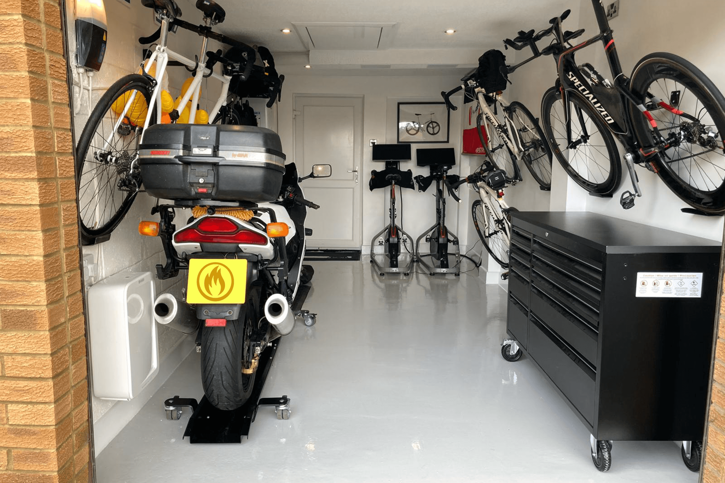 Residential garage flooring