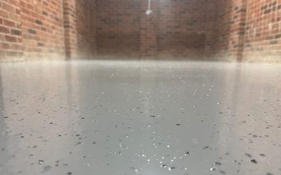 Epoxy resin flake – Double garage – Rugby