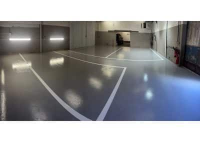 Epoxy resin flooring at byd dealership in stourbridge, west midlands