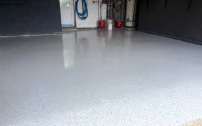 Garage / Gym conversion epoxy flake floor – Cambridgeshire