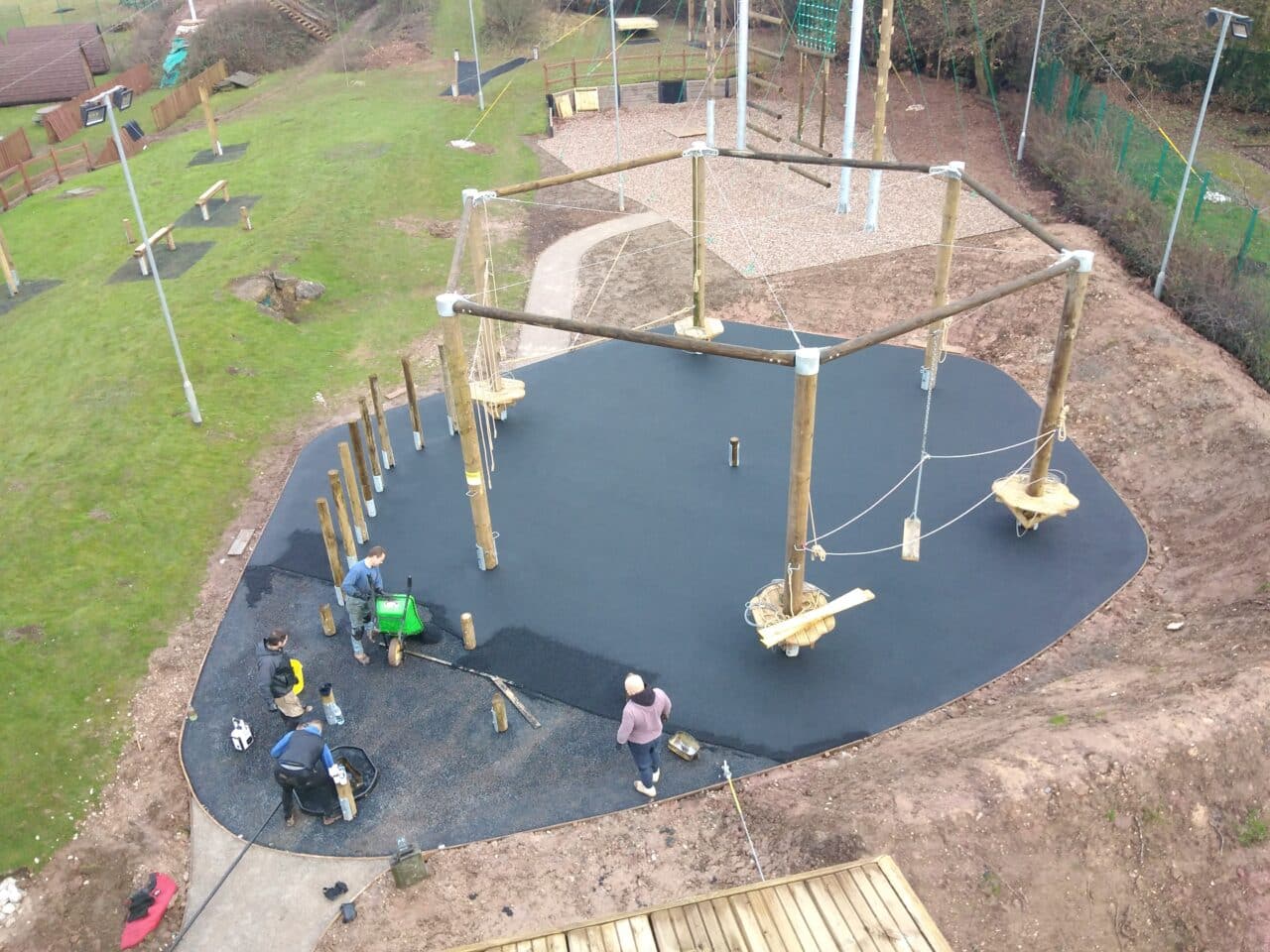 Playground and play area flooring