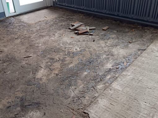 Bitumen removal at a school in york