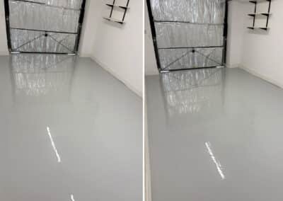 Epoxy resin coating at a double garage in Bicester