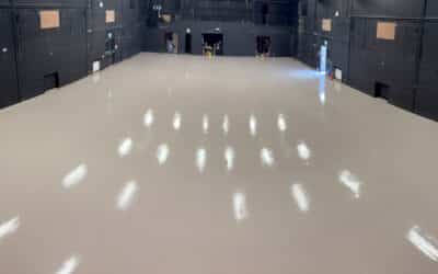 Epoxy resin at dance studio in Scarborough, North Yorkshire