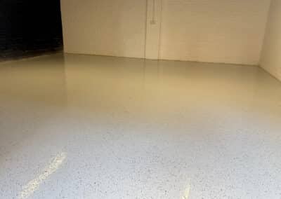 Resin coating at a triple garage in Shefford, Bedfordshire